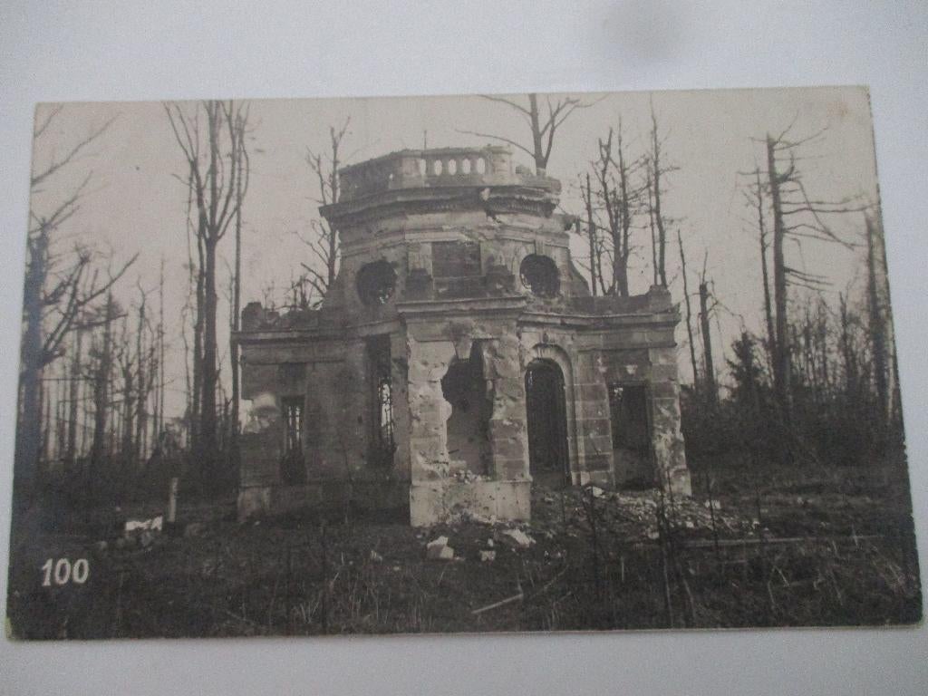 WO1 fotokaart Hollebeeke 1916, Verzenden, Landmacht, Duitsland, Foto of Poster