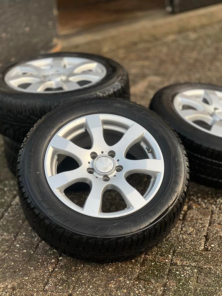 Mooie 16 inch Tomason velgen 5x112 met goede banden (6mm), Auto diversen, Aanhangwagen-onderdelen, Ophalen, Gebruikt