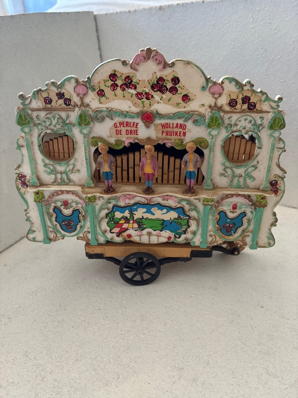 Antieke Draaiorgel Miniatuur - Muziekdoos, Ophalen of Verzenden