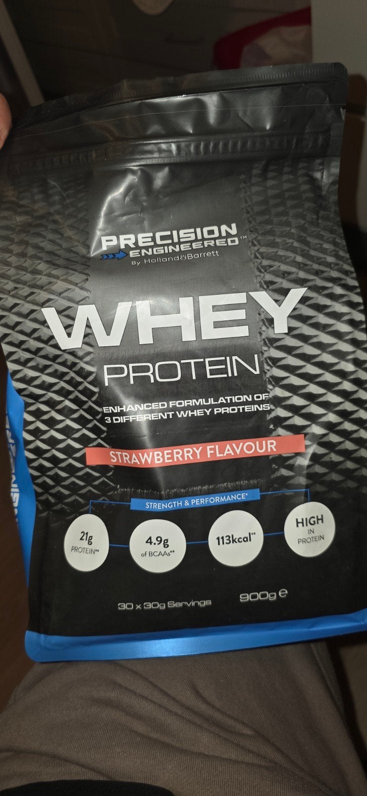 Holland & Barrett Whey Proteïne Aardbei 900g, Ophalen of Verzenden, Nieuw, Poeder of Drank