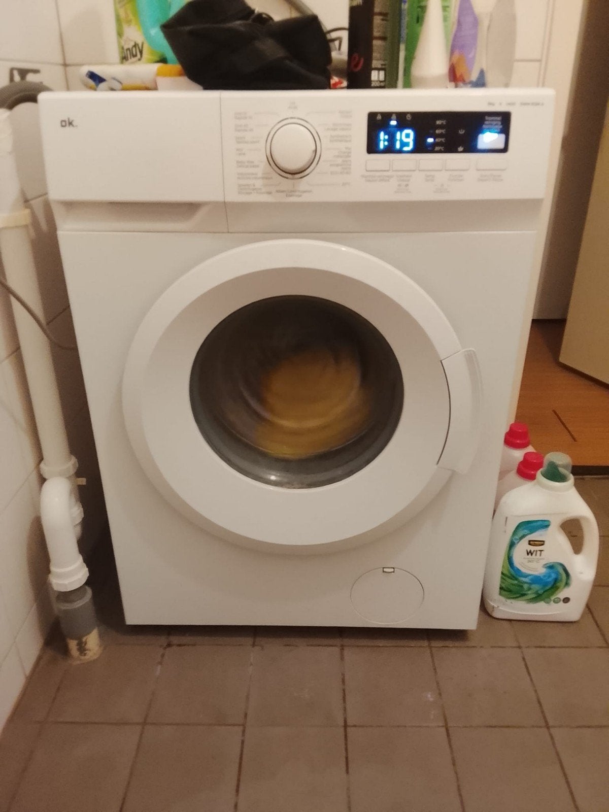 OK. OWM 150-4007 A++ Wasmachine - Voorlader, Witgoed en Apparatuur, Wasmachines, 6 tot 8 kg, Ophalen, Zo goed als nieuw