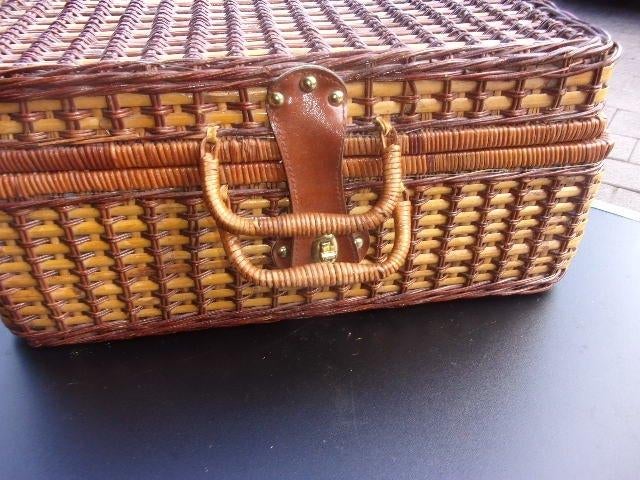 rieten mand, Huis en Inrichting, Woonaccessoires | Schalen en Manden, Ophalen, Gebruikt, Mand, Riet