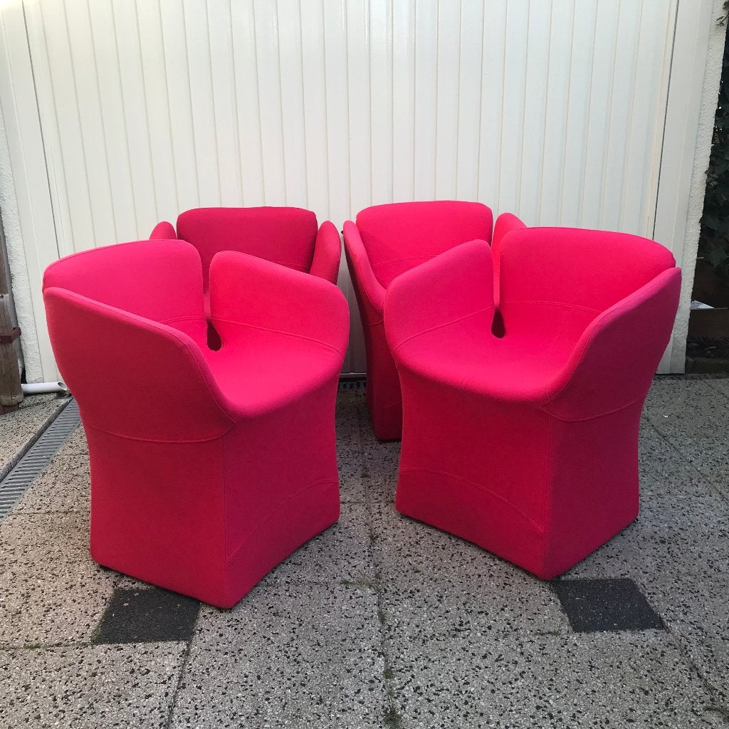 4 Moroso Bloomy bloem tulp tulip fauteuil stoel stoelen, Ophalen, Gebruikt, Overige kleuren, Nvt