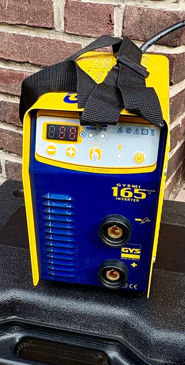 GYS GYSMI 165 lasinverter, MMA en TIG draagbaar lasapparaat, Ophalen, Zo goed als nieuw, 150 tot 250 ampère, Inverter