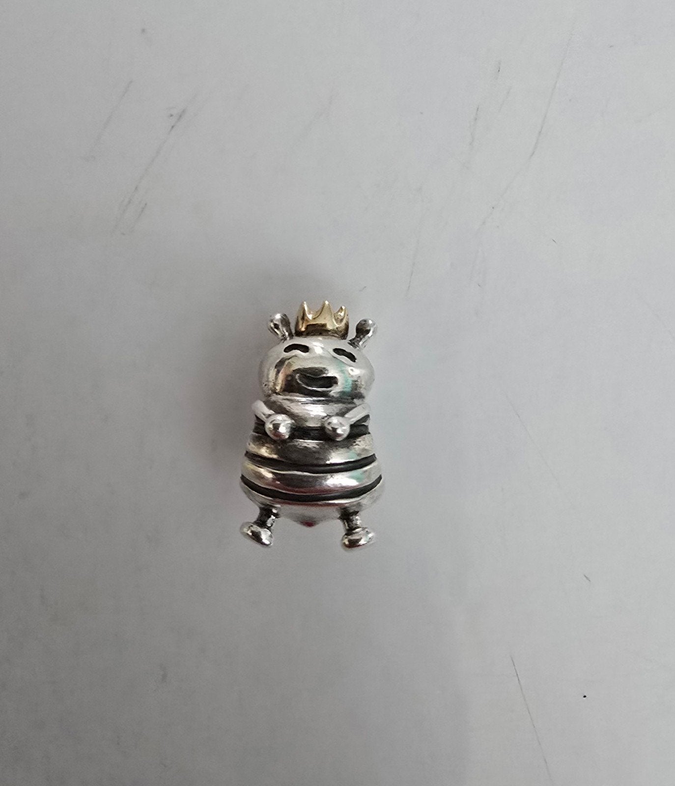 Prachtige originele bicolor Pandora bedel - zilver met goud, Sieraden, Tassen en Uiterlijk, Ophalen of Verzenden, Zo goed als nieuw