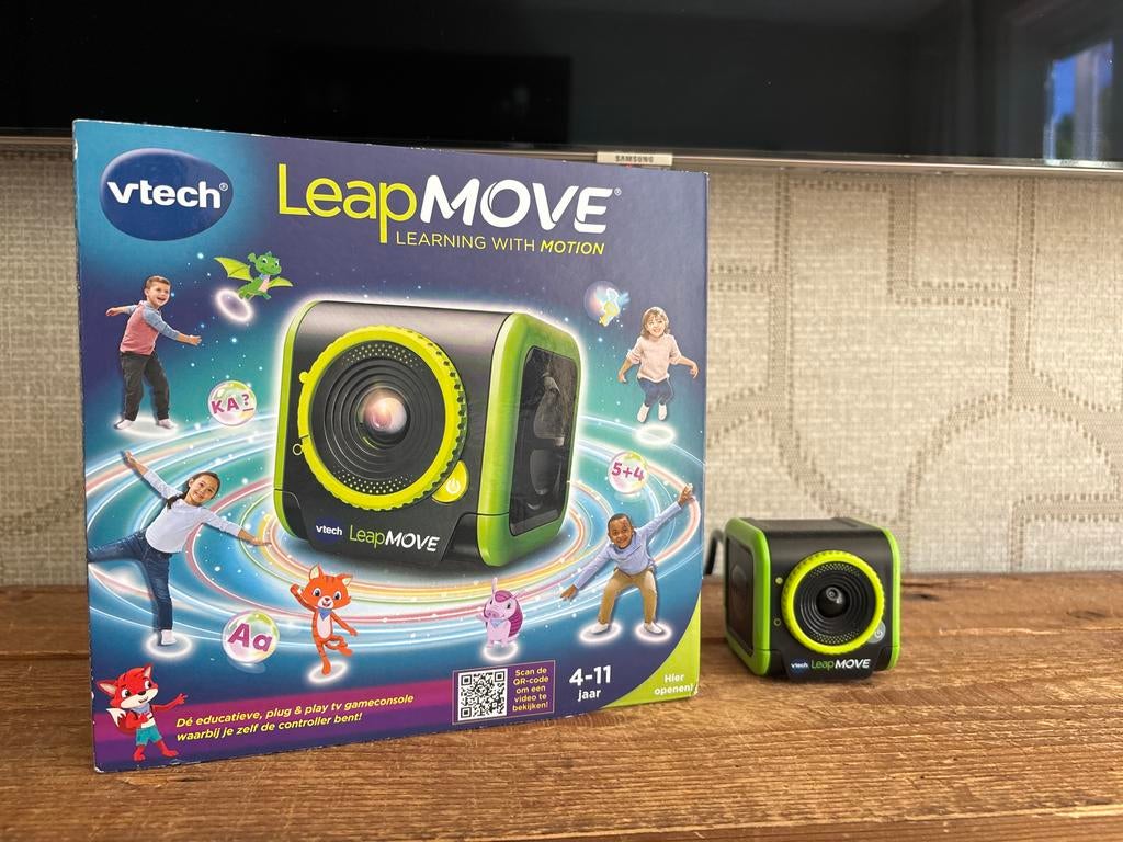 VTech LeapMOVE Educatieve Plug & Play TV Gameconsole, Puzzel en Educatief, 1 speler, Ophalen of Verzenden, Zo goed als nieuw