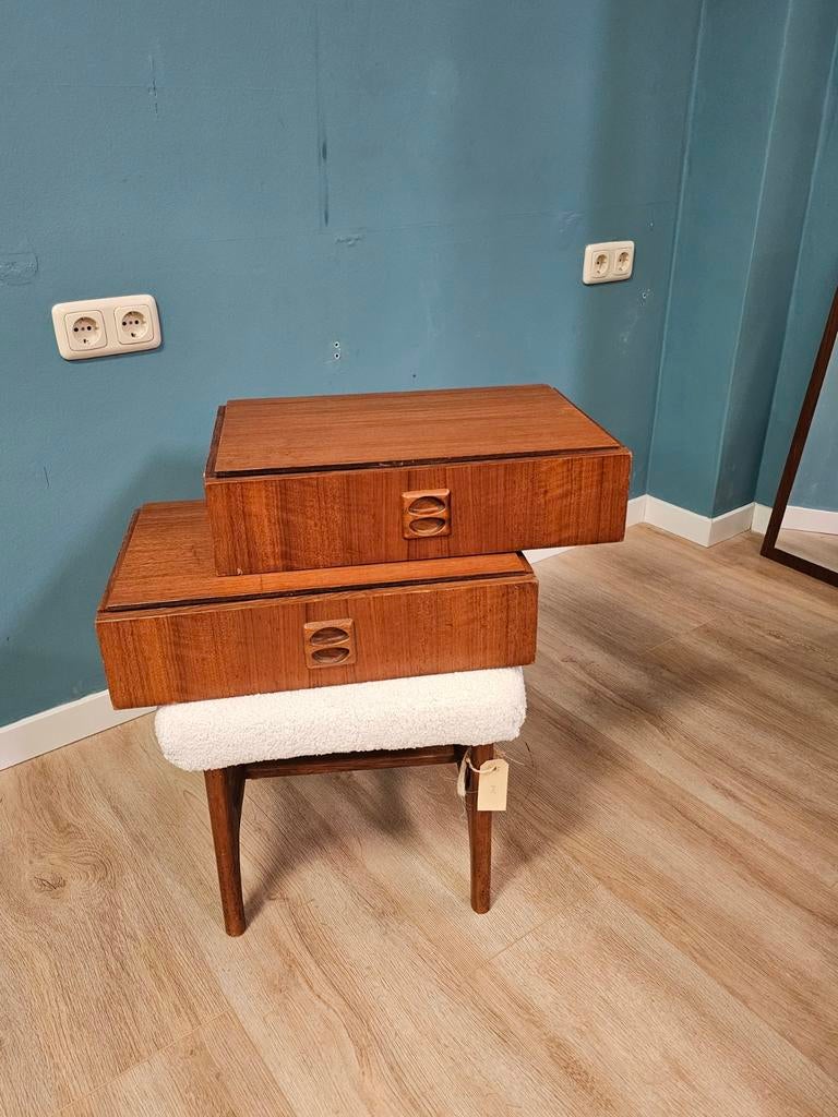 Vintage Zwevende Nachtkastjes  Nachtkastje Kastje, Minder dan 45 cm, Ophalen of Verzenden, Nvt, Nvt