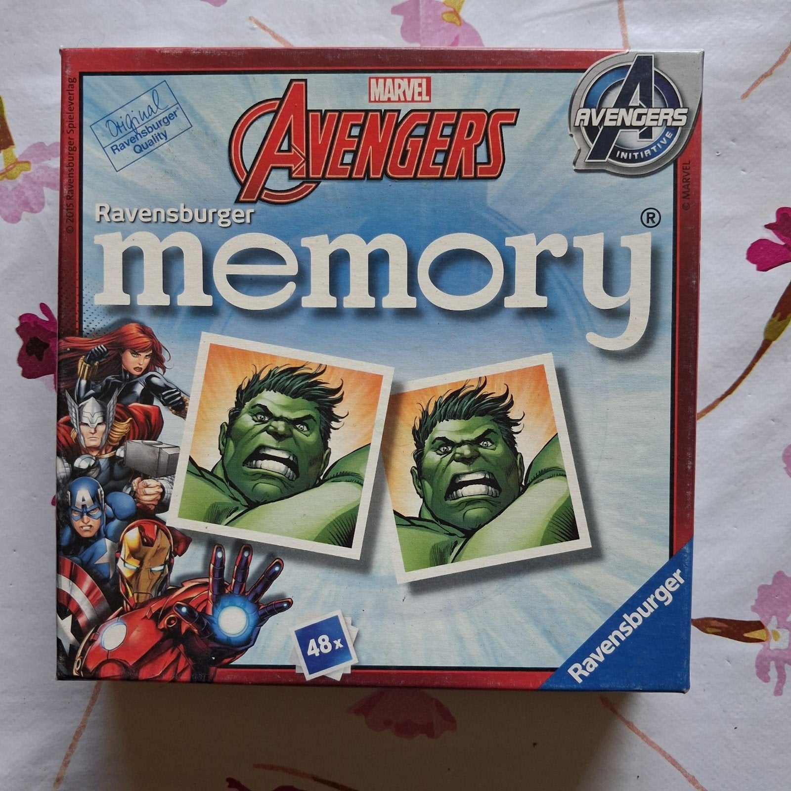 Marvel Avengers memory, Drie of vier spelers, Ophalen of Verzenden, Zo goed als nieuw, Ravensburger