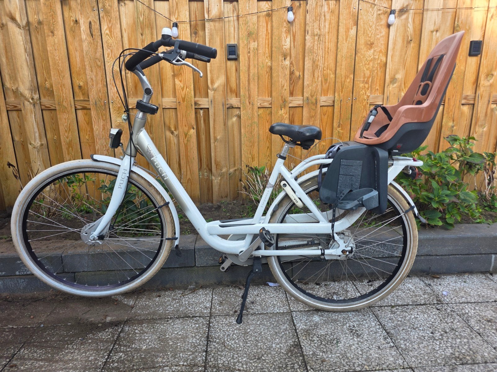 Puch Elegance damesfiets met kinderzitje - 5 versnellingen, Velgrem, Versnellingen, Ophalen, Overige merken