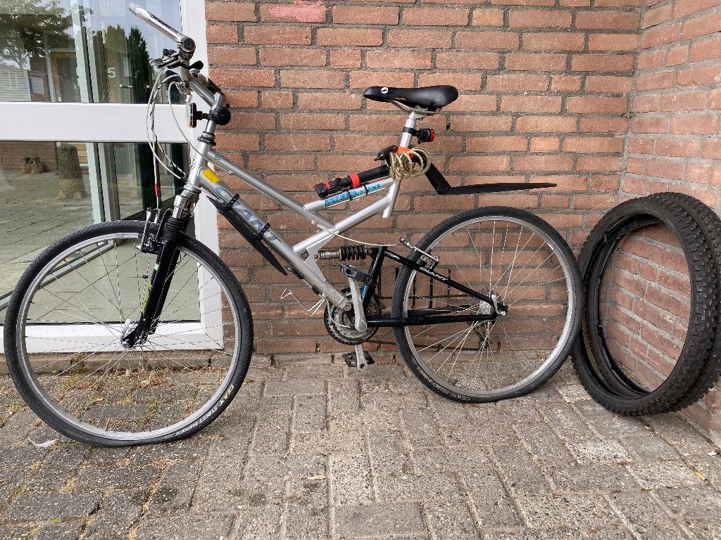 Giant Mountainbike met originele banden, Ophalen, Gebruikt, Giant, 53 tot 57 cm
