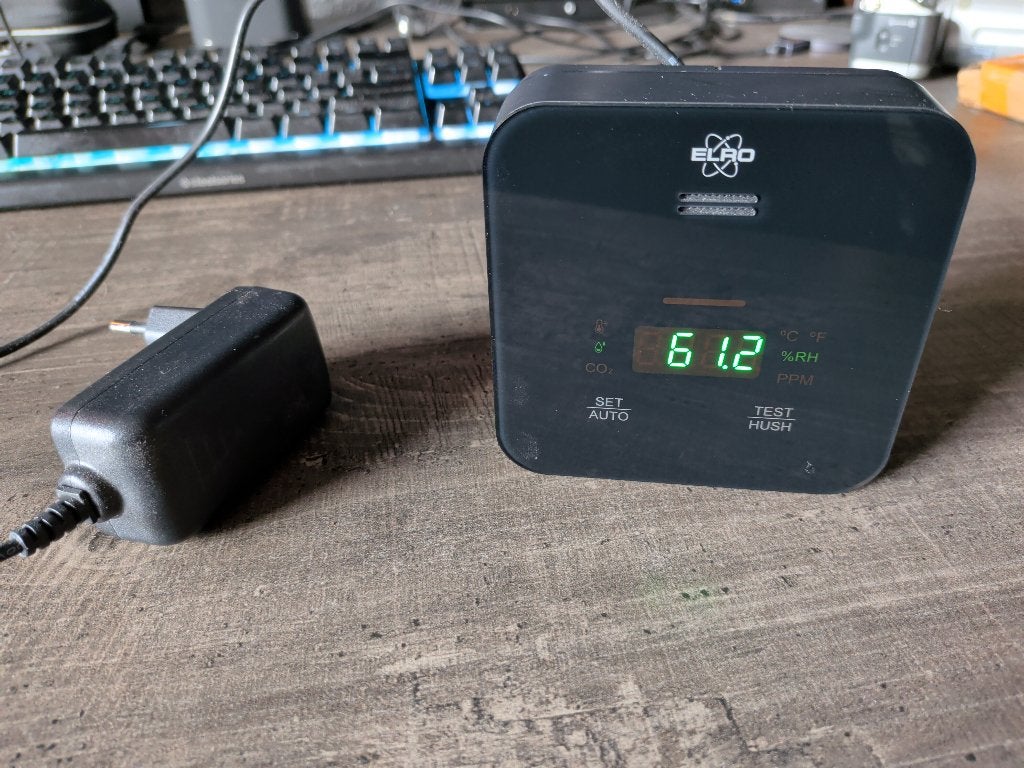 co2 meter als nieuw Koolstofdioxide meter, Doe-het-zelf en Verbouw, Ophalen of Verzenden, Zo goed als nieuw, Overige meters