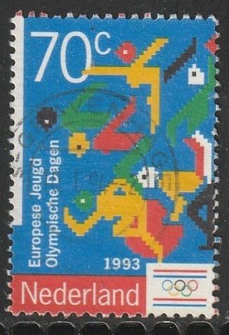 Nederland 1993 1563 Jeugd Olympiade 70c, Gest Den Haag, Postzegels en Munten, Postzegels | Nederland, Ophalen of Verzenden, Na 1940