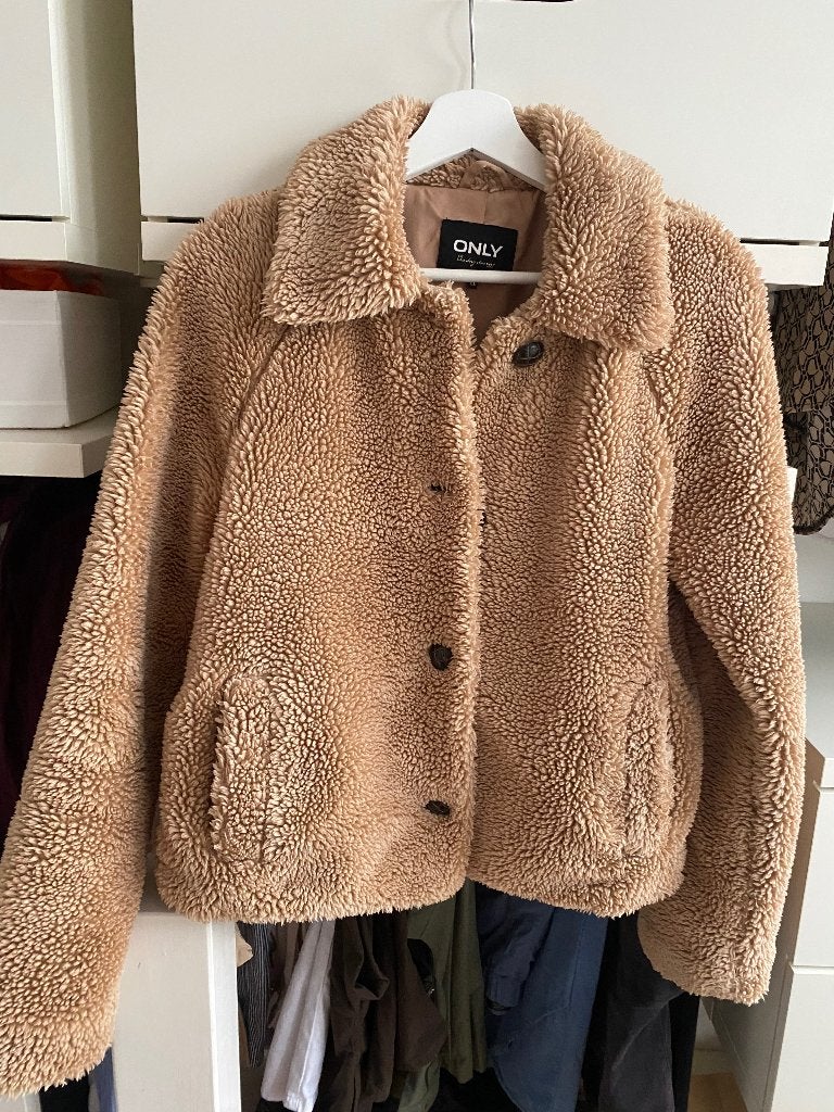 Teddy jas, Kleding | Dames, Only, Beige, Ophalen of Verzenden, Maat 34 (XS) of kleiner