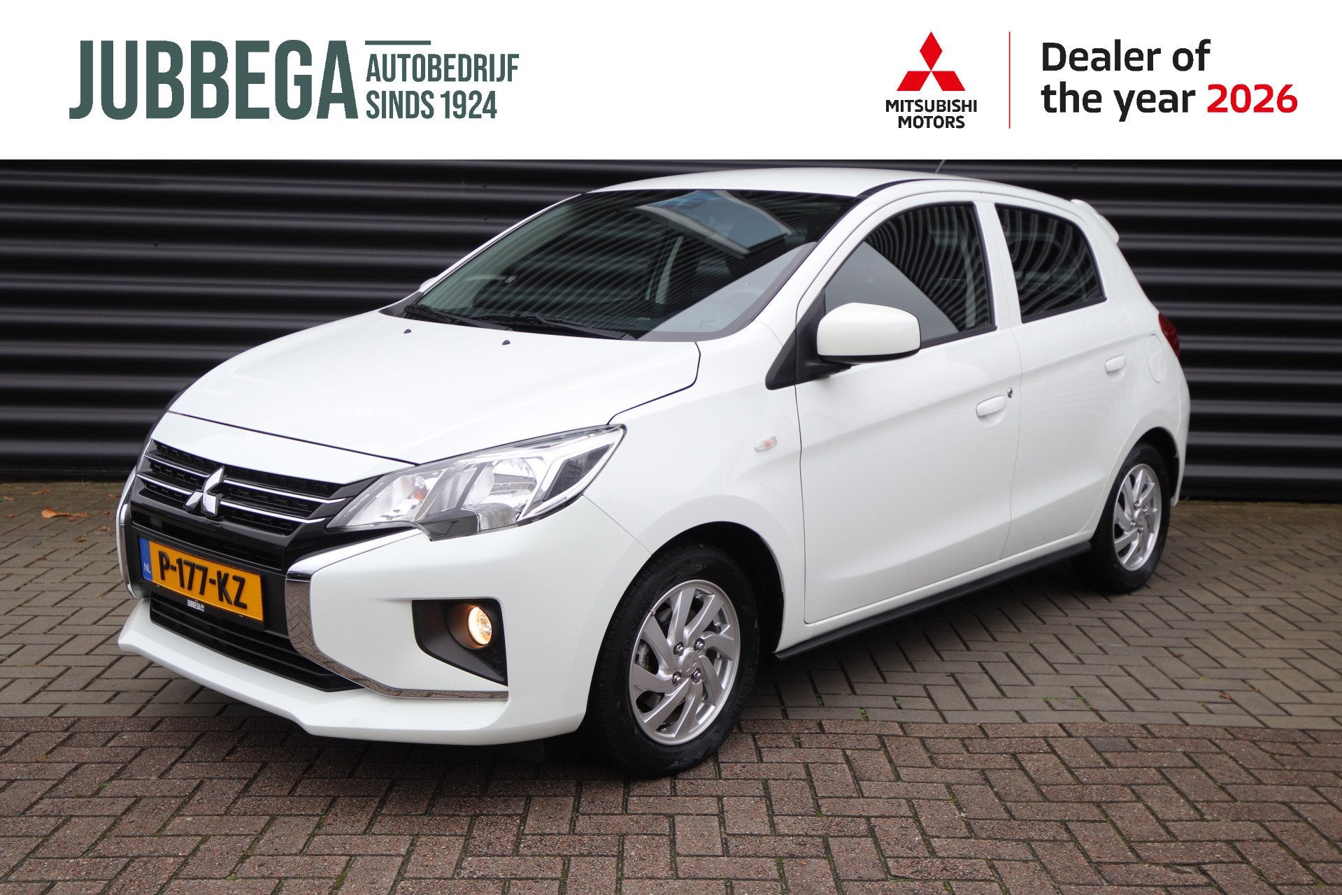 Mitsubishi Space Star 1.2 Cool+ Trekhaak Dealer O.H. Lichtme, Auto's, Voorwielaandrijving, Stof, Gebruikt, Wit