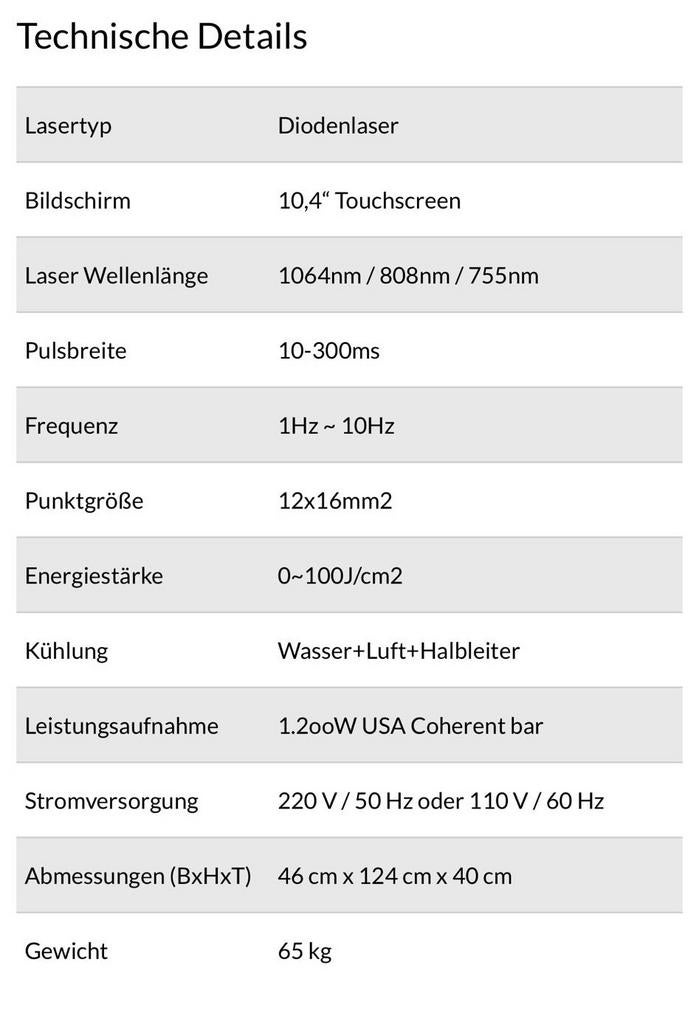 Alexandrit Diode Laser - Z.G.A.N. (1 jaar oud), Ophalen of Verzenden, Zo goed als nieuw, Overige typen