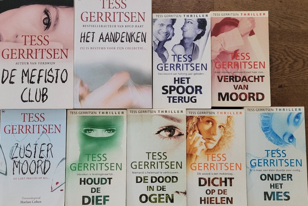 9x Tess Gerritsen leesboeken, Ophalen, Gelezen, Tess Gerritsen, Nederland