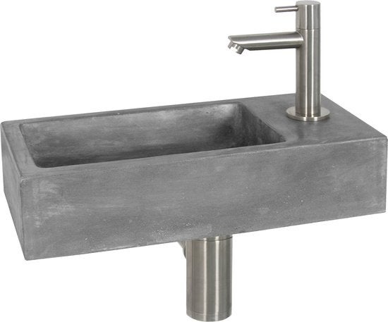 DIFFERNZ JUTI Fontein 385x185x90mm Beton Donkergrijs, Ophalen, Minder dan 50 cm, Nieuw, Minder dan 25 cm