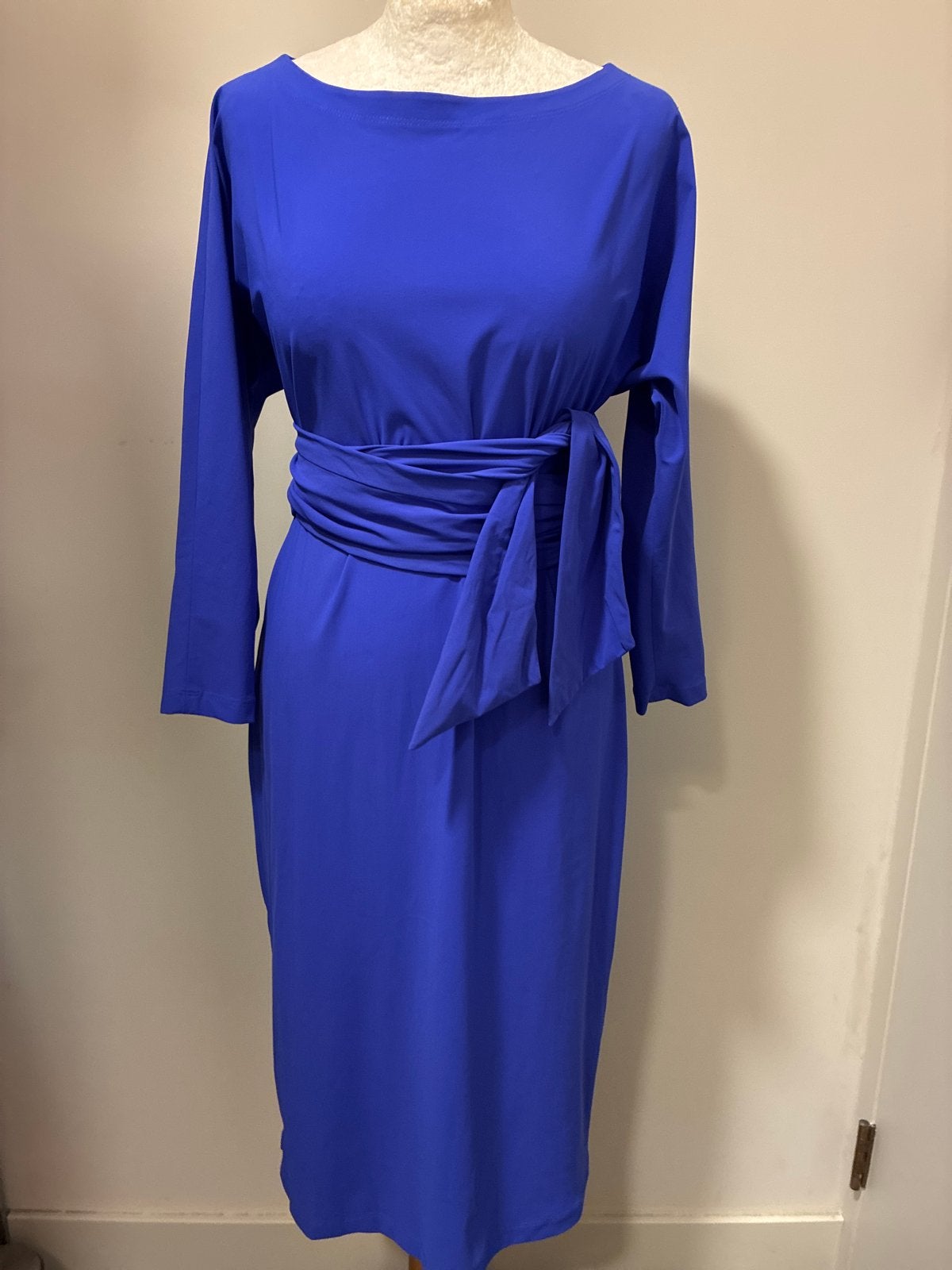 LaDress Caroline jurk XS of m zgan travelstof blauw paars, Kleding | Dames, Jurken, Maat 38/40 (M), Blauw, Ophalen of Verzenden