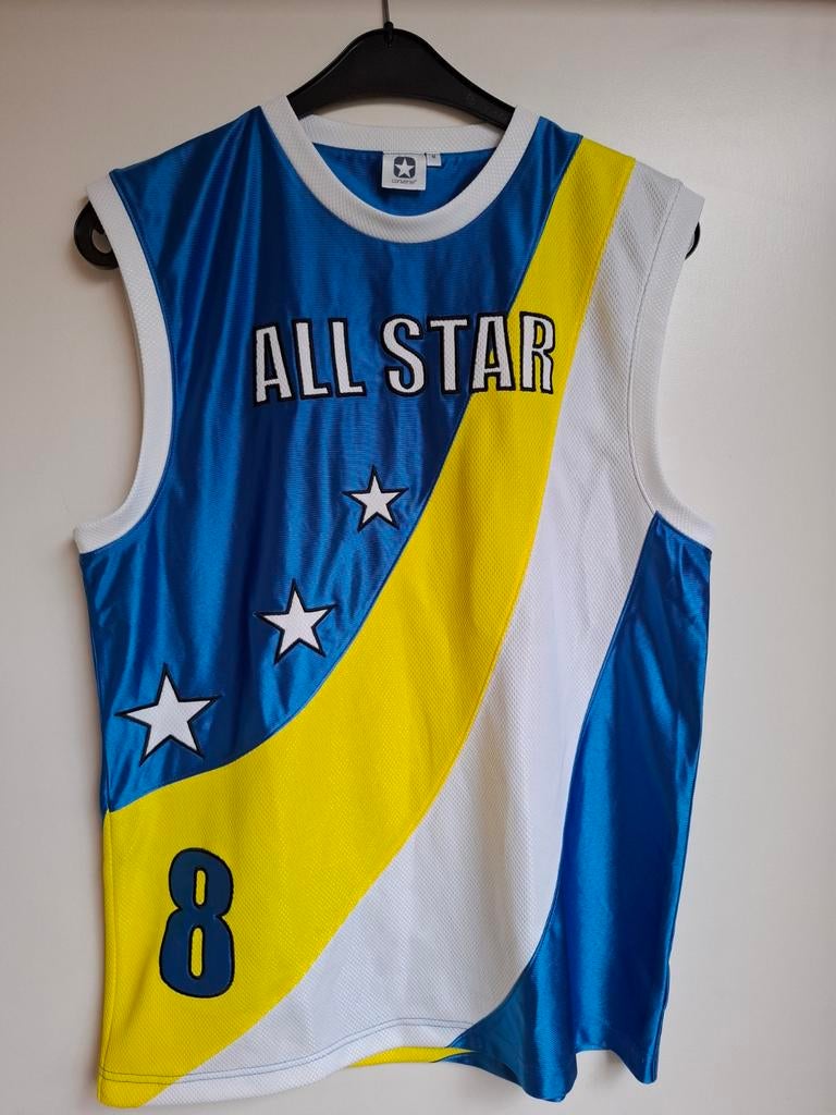 Vintage All Stars Legends Basketbal Jersey Converse Shirt, All Stars, Blauw, Overige maten, Ophalen of Verzenden