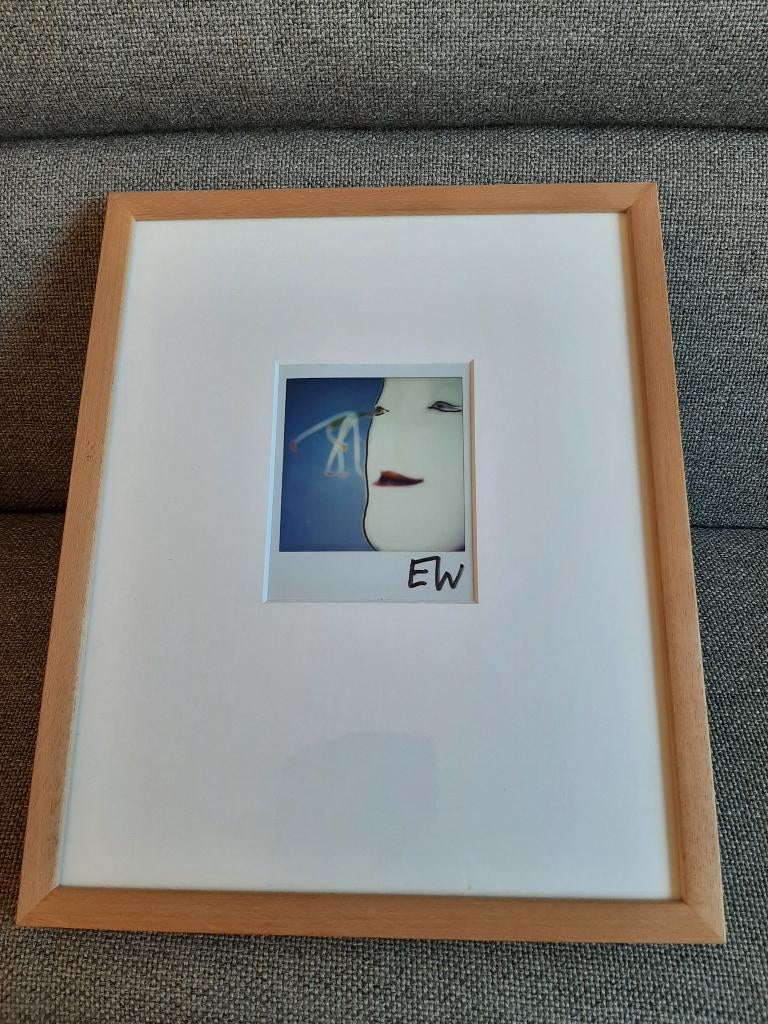 Bijzonder origineel kunstwerk, Polaroid Art, gesigneerd EW, Ophalen of Verzenden
