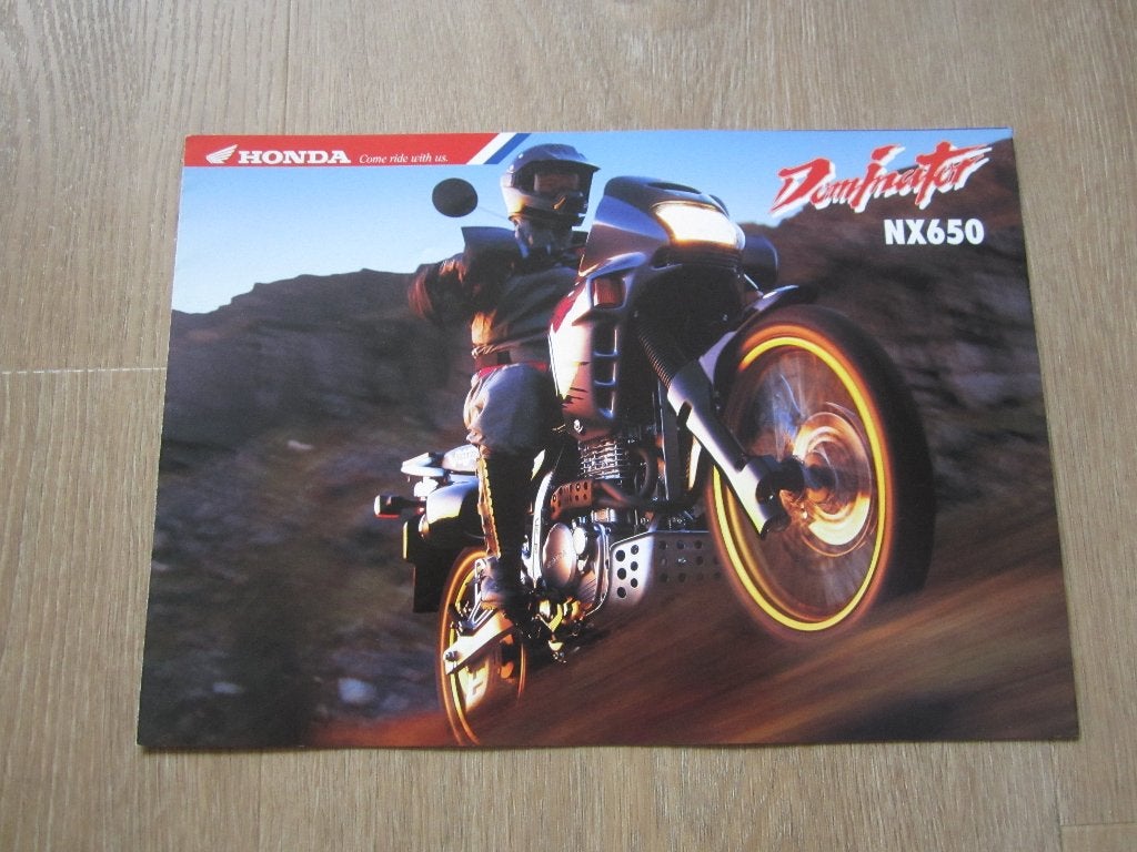 Honda Dominator NX 650 brochure folder 1993 1994, Ophalen of Verzenden, Honda