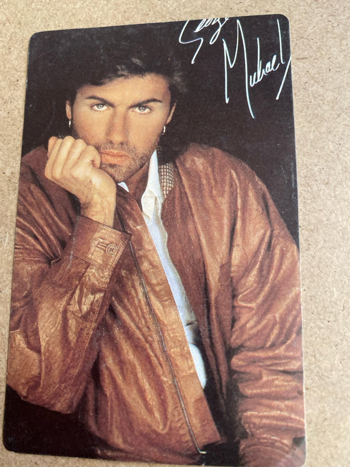 George Michael Sticker - Vintage Muziek Memorabilia, Ophalen of Verzenden, Zo goed als nieuw, Film, Tv of Omroep