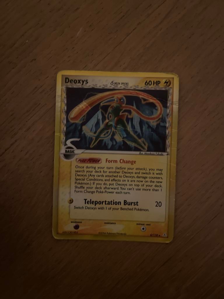 Deoxys 6/110 Delta Species Pokémon Kaart, Ophalen of Verzenden, Gebruikt, Losse kaart