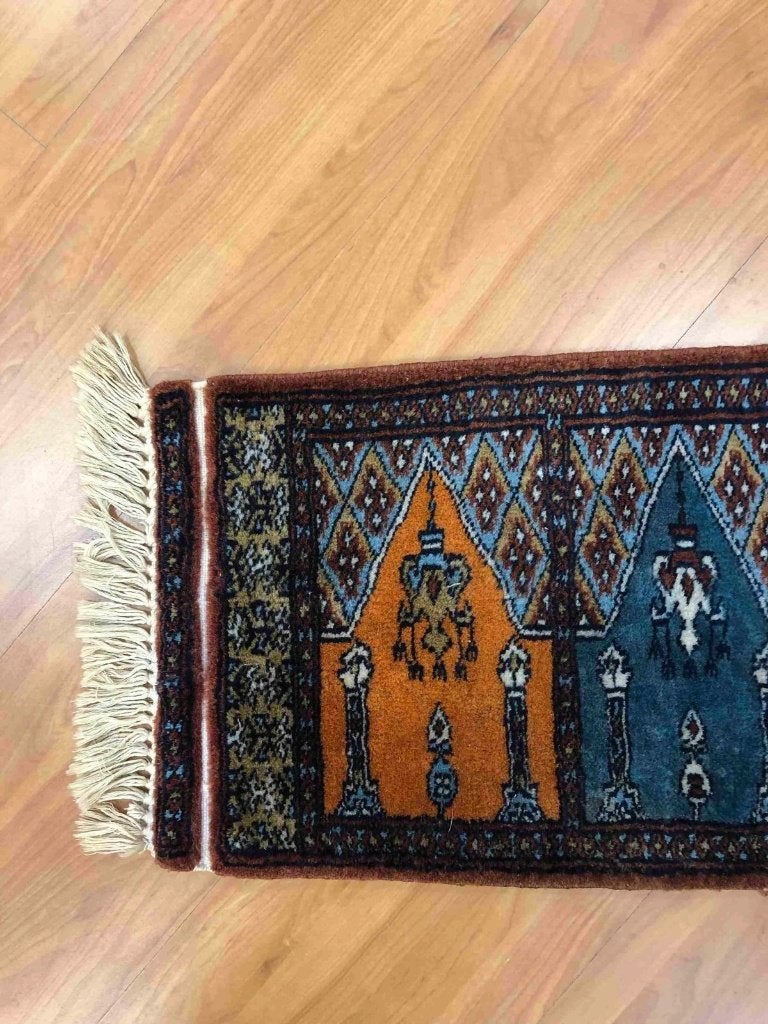 Oriëntaals tapijt loper 90/30 cm, Blauw, Zo goed als nieuw, Mon Plaisir 19, Etten-Leur, Netherlands, DJT De Juiste Toon