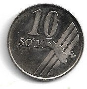 Uzbekistan 10 Som 2001, Ophalen of Verzenden, Midden-Oosten