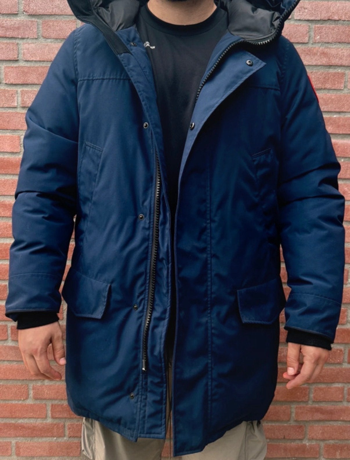 Canada Goose winterjas heren - Maat L - Oversized, Ophalen of Verzenden, Zo goed als nieuw, Maat 52/54 (L), Blauw