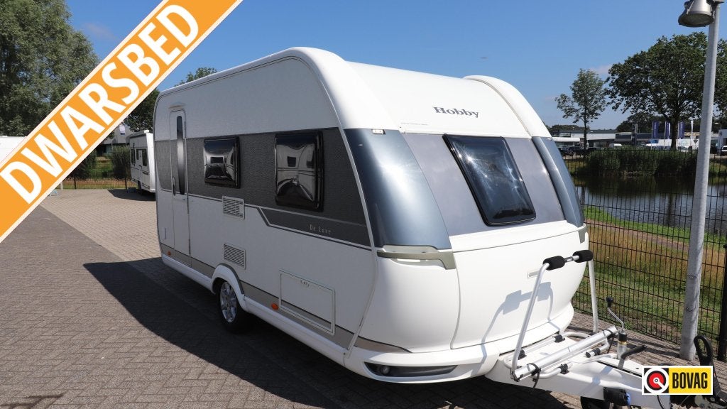 Hobby De Luxe 440 SF, Caravans en Kamperen, Caravans, Schokbreker, Hobby, Bedrijf, Treinzit