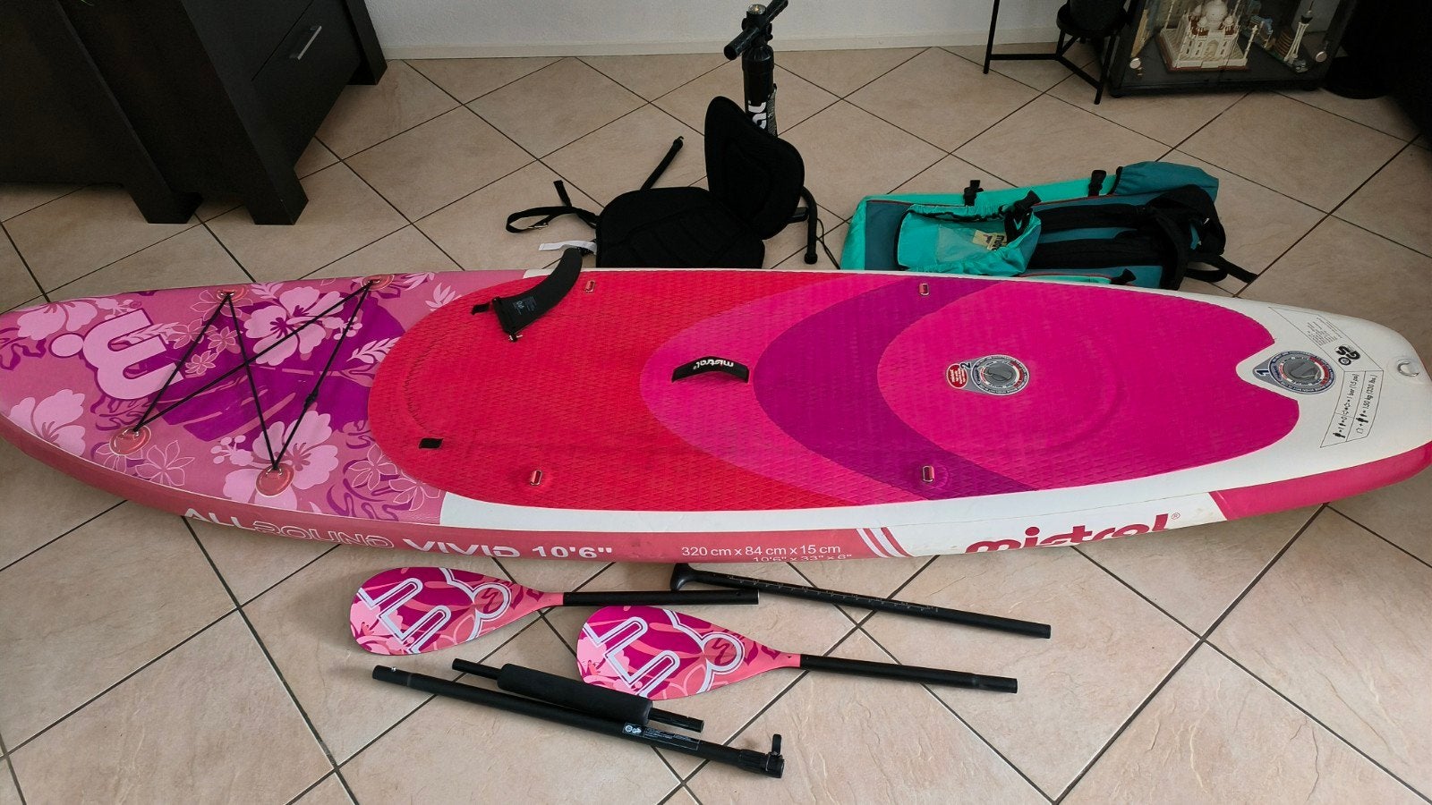 Mistral SUP Board Allround Vivid 10'6" met accessoires, Ophalen, Zo goed als nieuw, SUP-boards