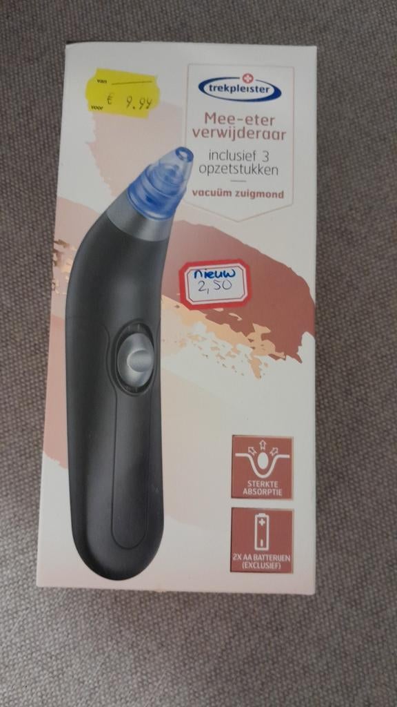 Trekpleister Mee-eter Verwijderaar met 3 opzetstukken, Sieraden, Tassen en Uiterlijk, Uiterlijk | Lichaamsverzorging, Ophalen of Verzenden