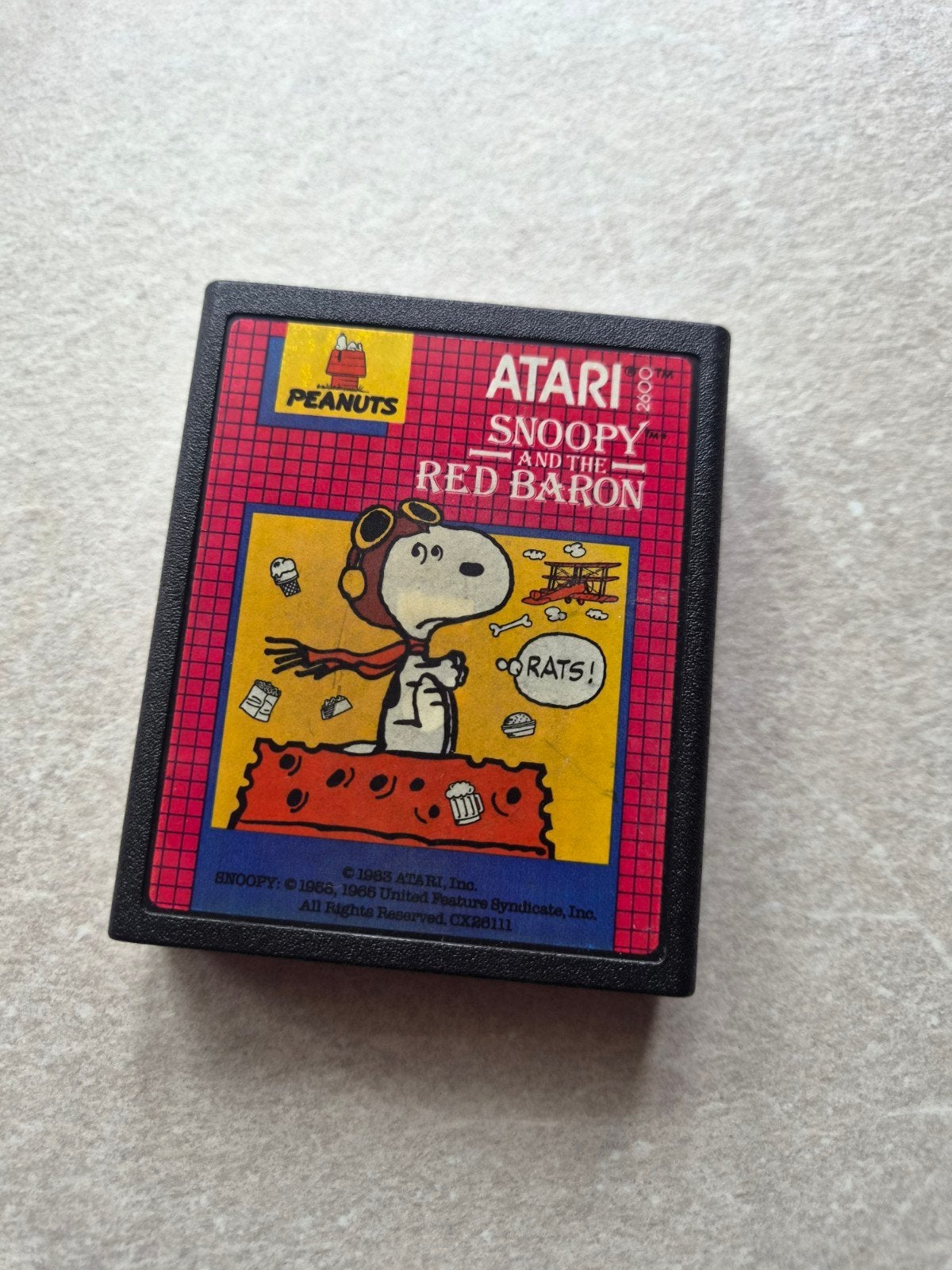 Atari 2600 - Snoopy and the Red Baron Cartridge, Spelcomputers en Games, Games | Atari, Ophalen of Verzenden