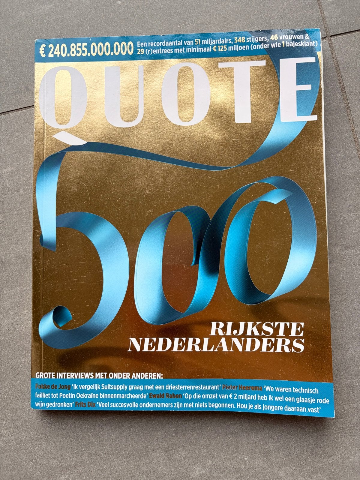 Quote 500 - editie 2023, Ophalen of Verzenden, Gelezen, Overige typen