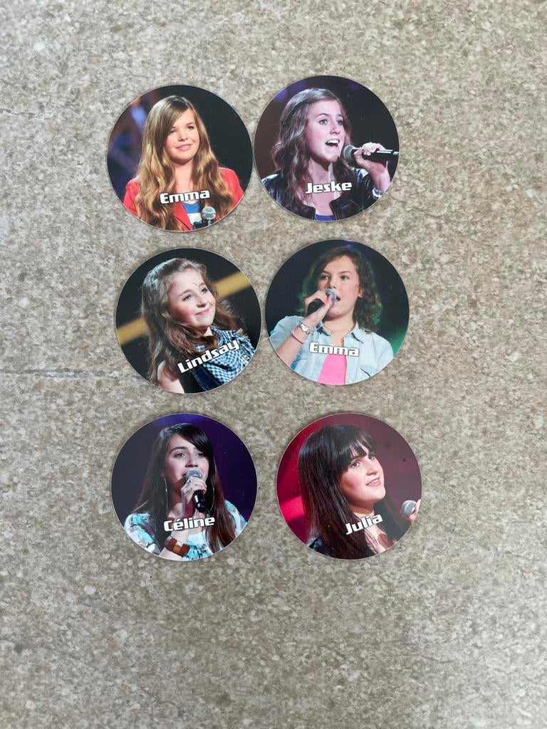 6 The Voice Kids Flippo's, Ophalen of Verzenden, Losse flippo's