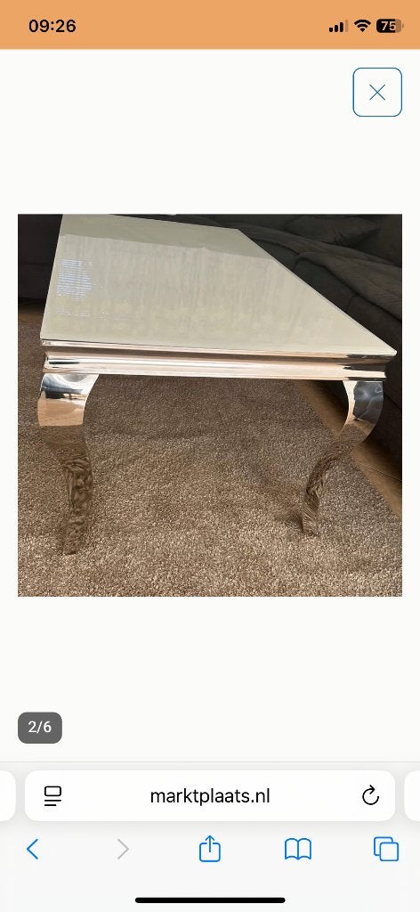 design salontafel, Ophalen, 100 tot 150 cm, 50 tot 100 cm, Zo goed als nieuw