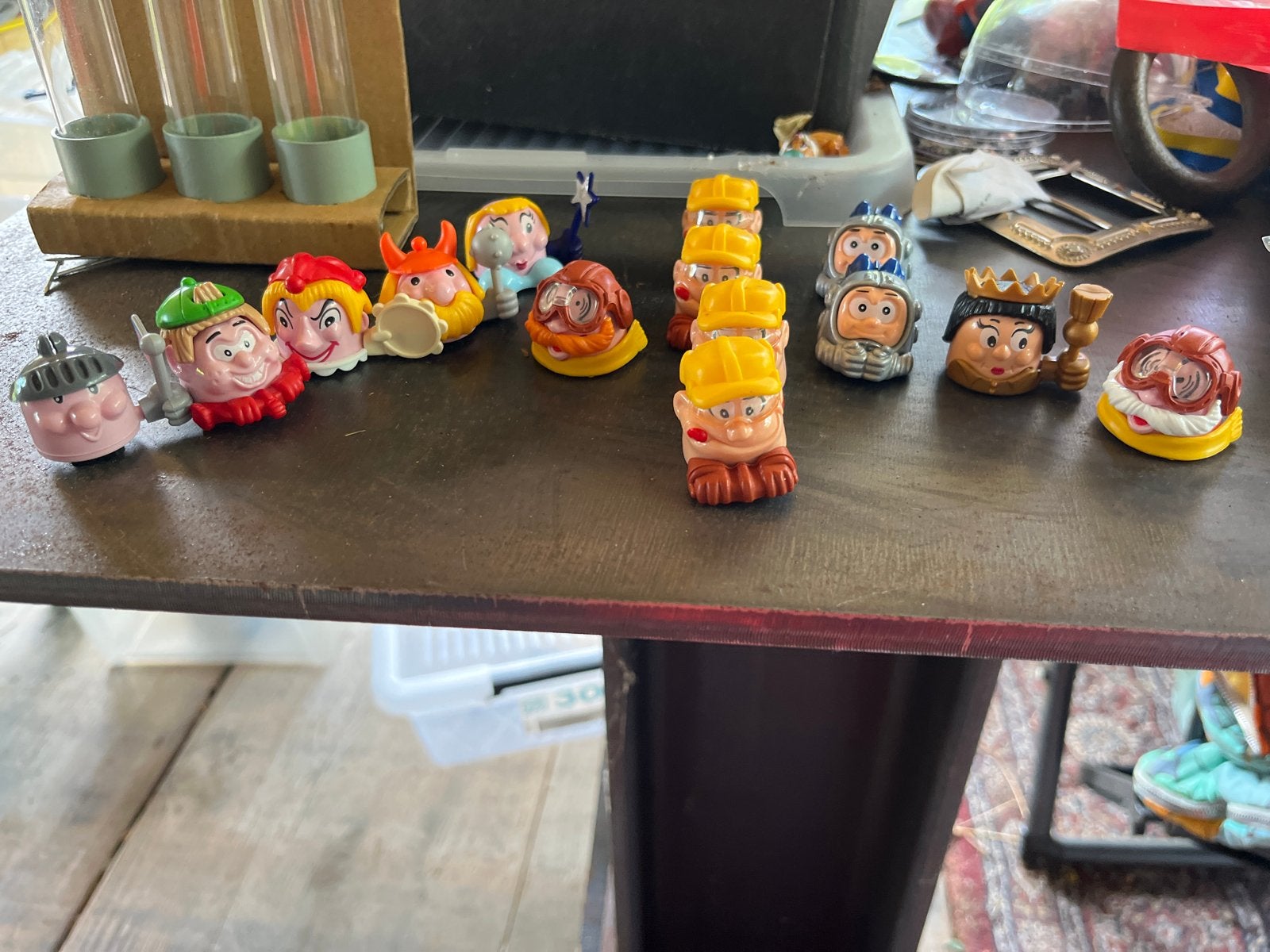Ferero verrassingseieren rijdende hoofdjes (14 stuks), Verzamelen, Ophalen of Verzenden, Gebruikt, Hardplasticfiguren