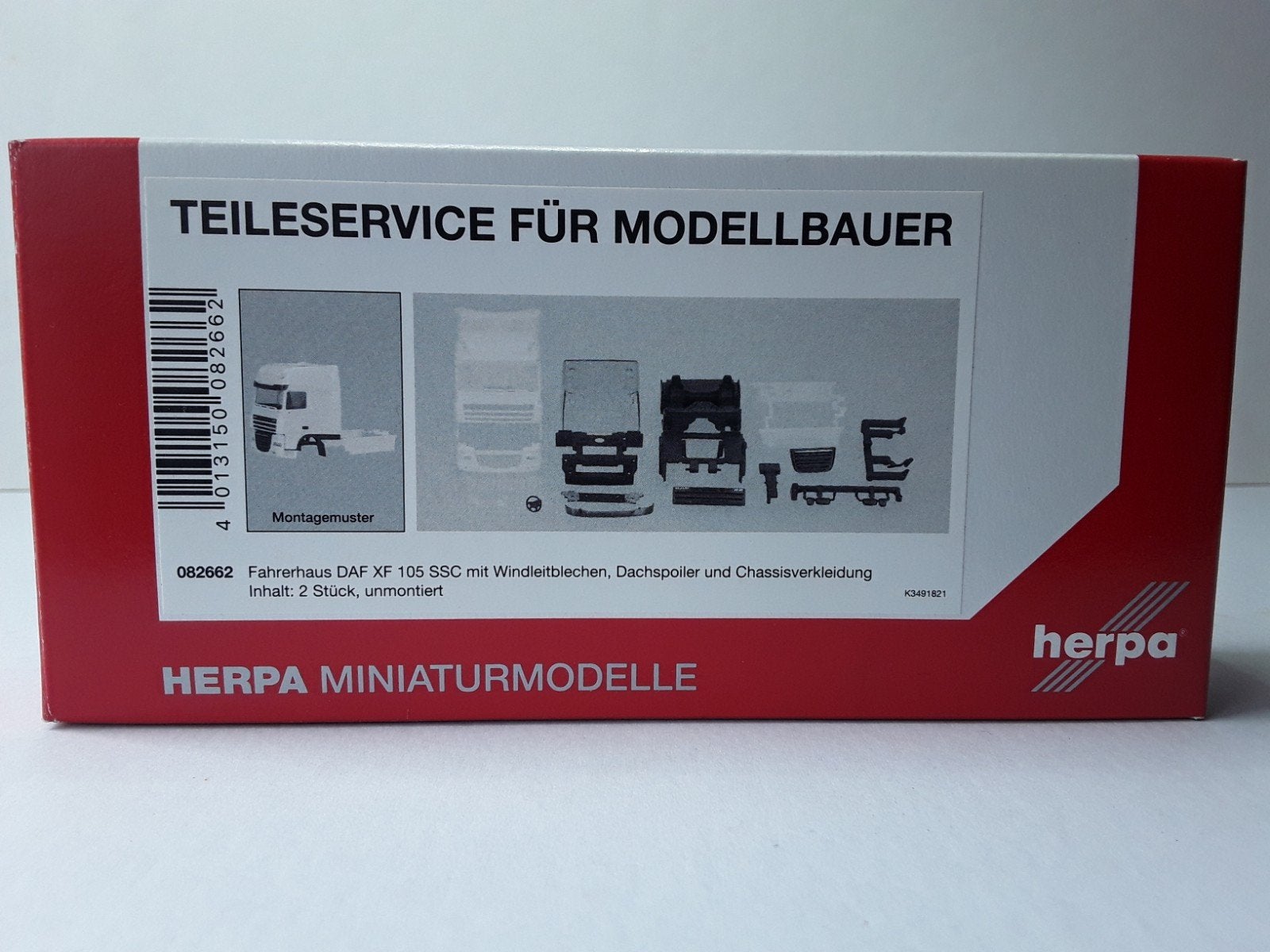 HERPA DAF XF105 SSC 2 cabines met spoilers, Ophalen of Verzenden, Nieuw, Bus of Vrachtwagen, Herpa