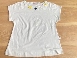 Wit T-shirt met bloemen van Il Gufo mt. 152/158, Il Gufo, Meisje, Ophalen of Verzenden, Zo goed als nieuw