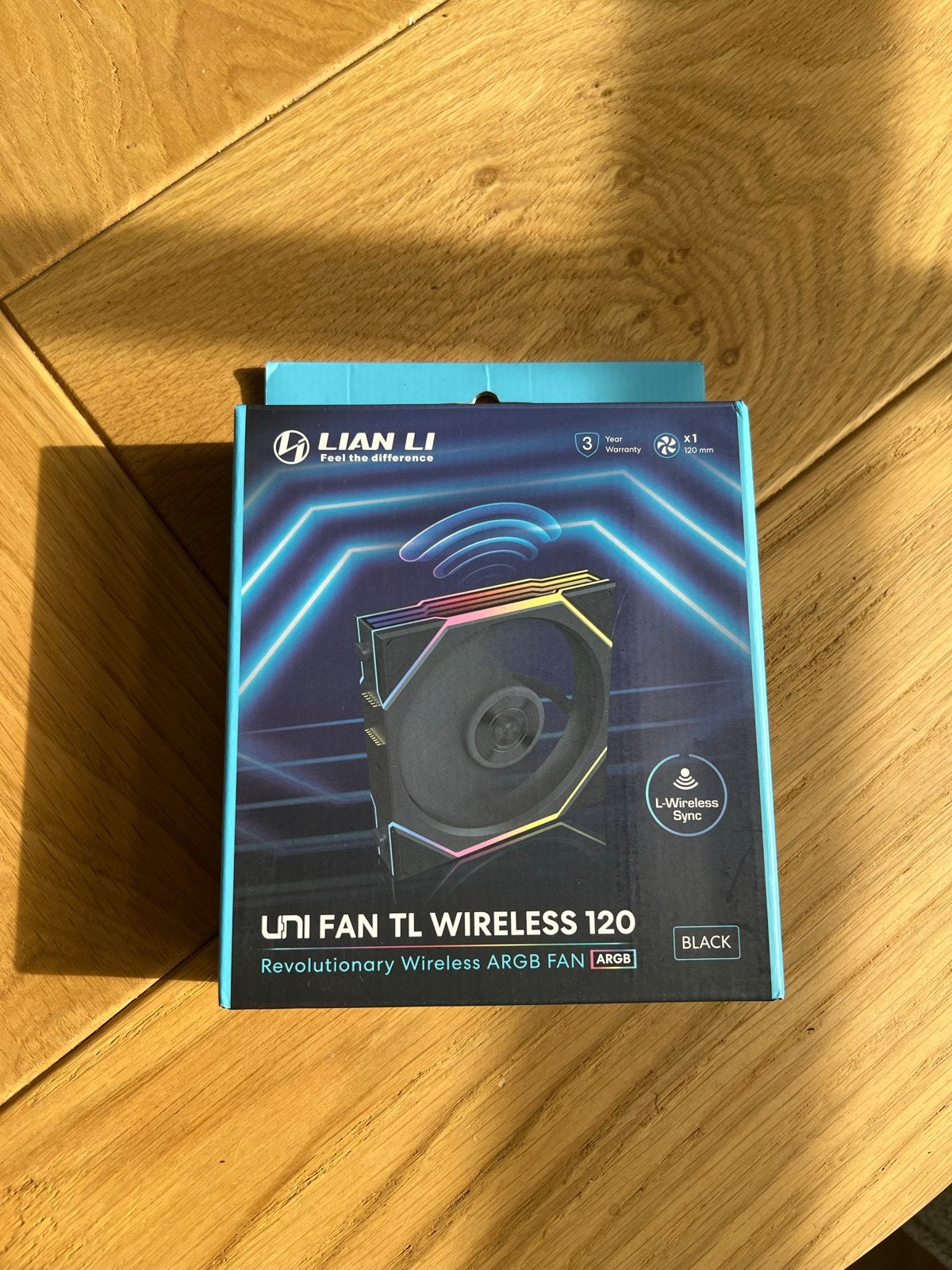 Lian Li UNI FAN TL Wireless 120 ARGB Ventilator Zwart, Computers en Software, Ophalen of Verzenden, Nieuw