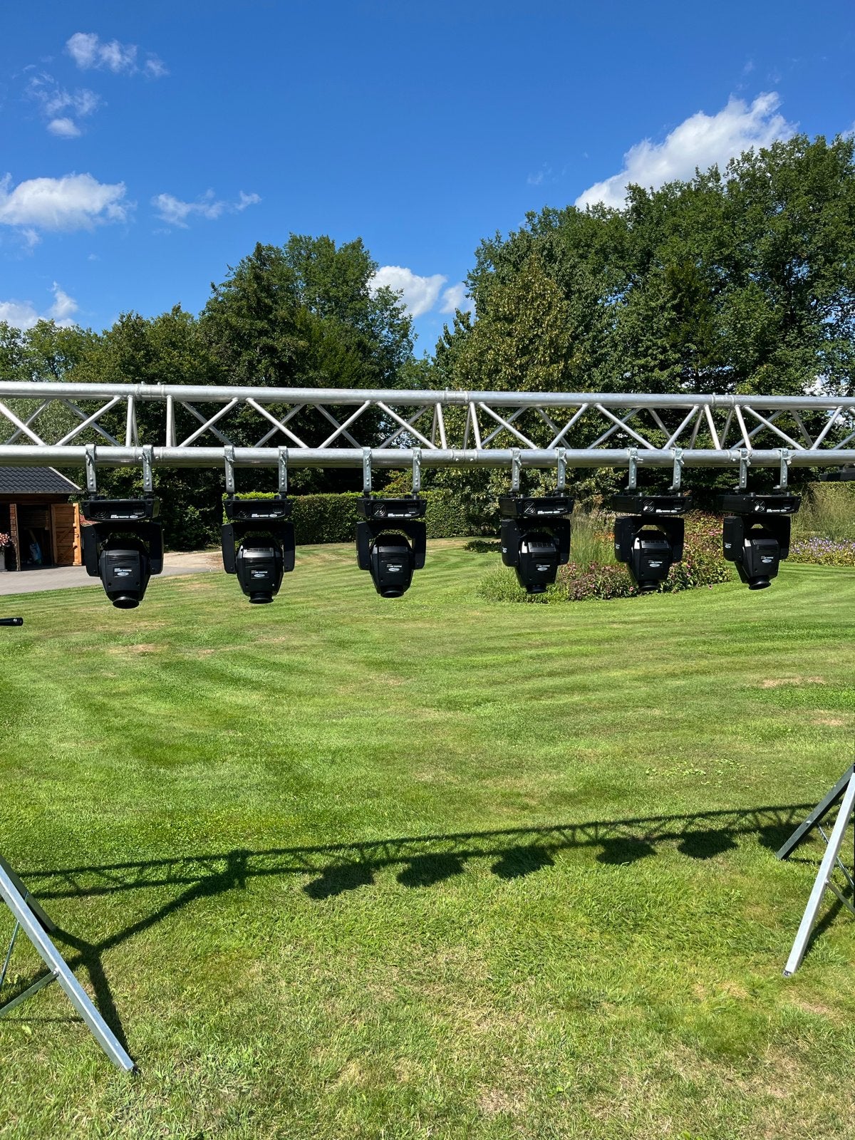 Complete Truss Set met Moving Heads en Liften, Ophalen, Gebruikt, Licht