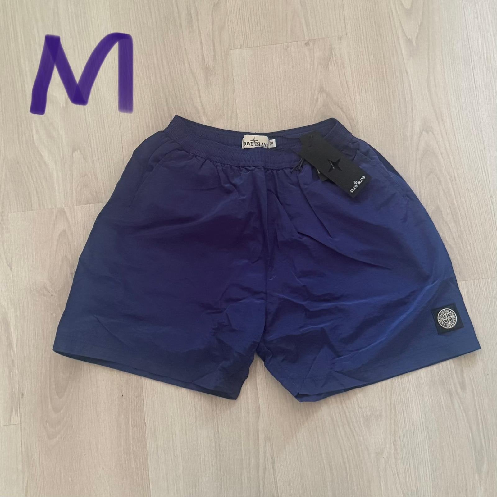 Stone Island - Zwembroek - Blauw - M, Ophalen of Verzenden, Maat 48/50 (M), Blauw, Zwemshort