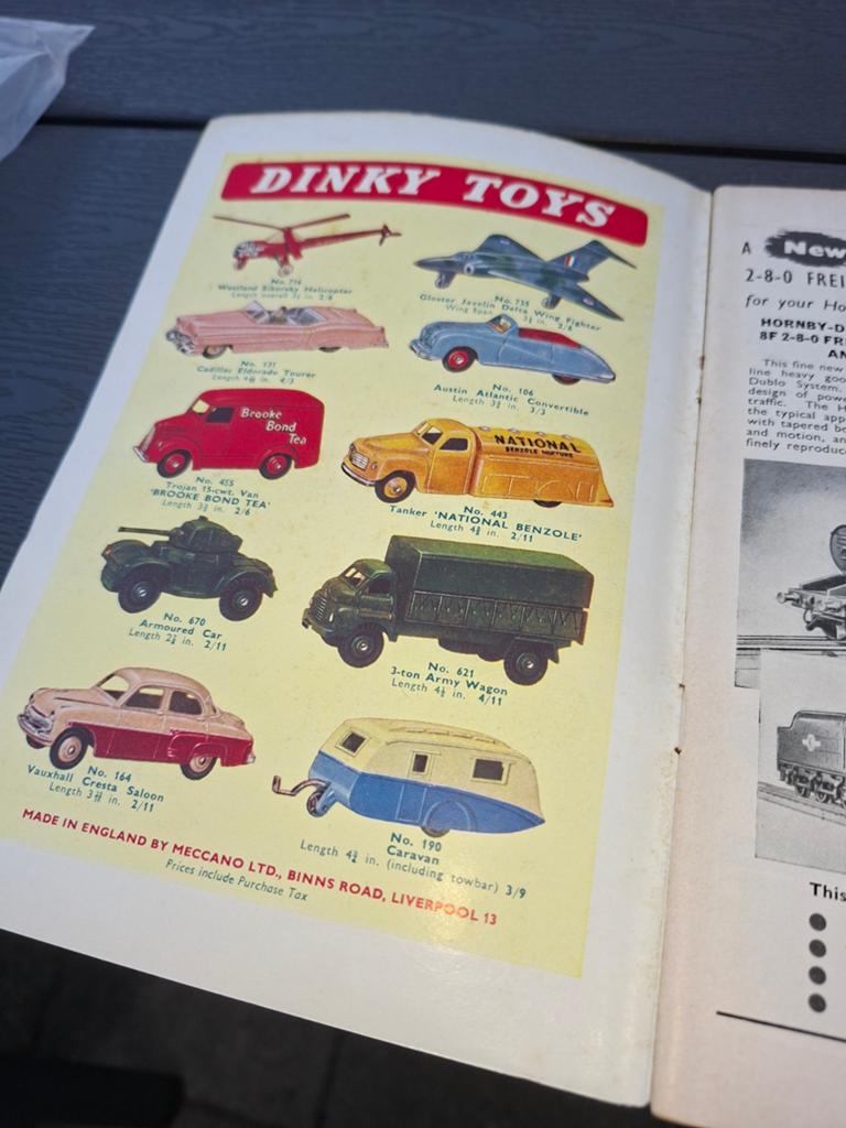 Originele advertenties Dinky Toys 1958 Meccano Magazine, Ophalen of Verzenden, Gebruikt, Auto, Dinky Toys