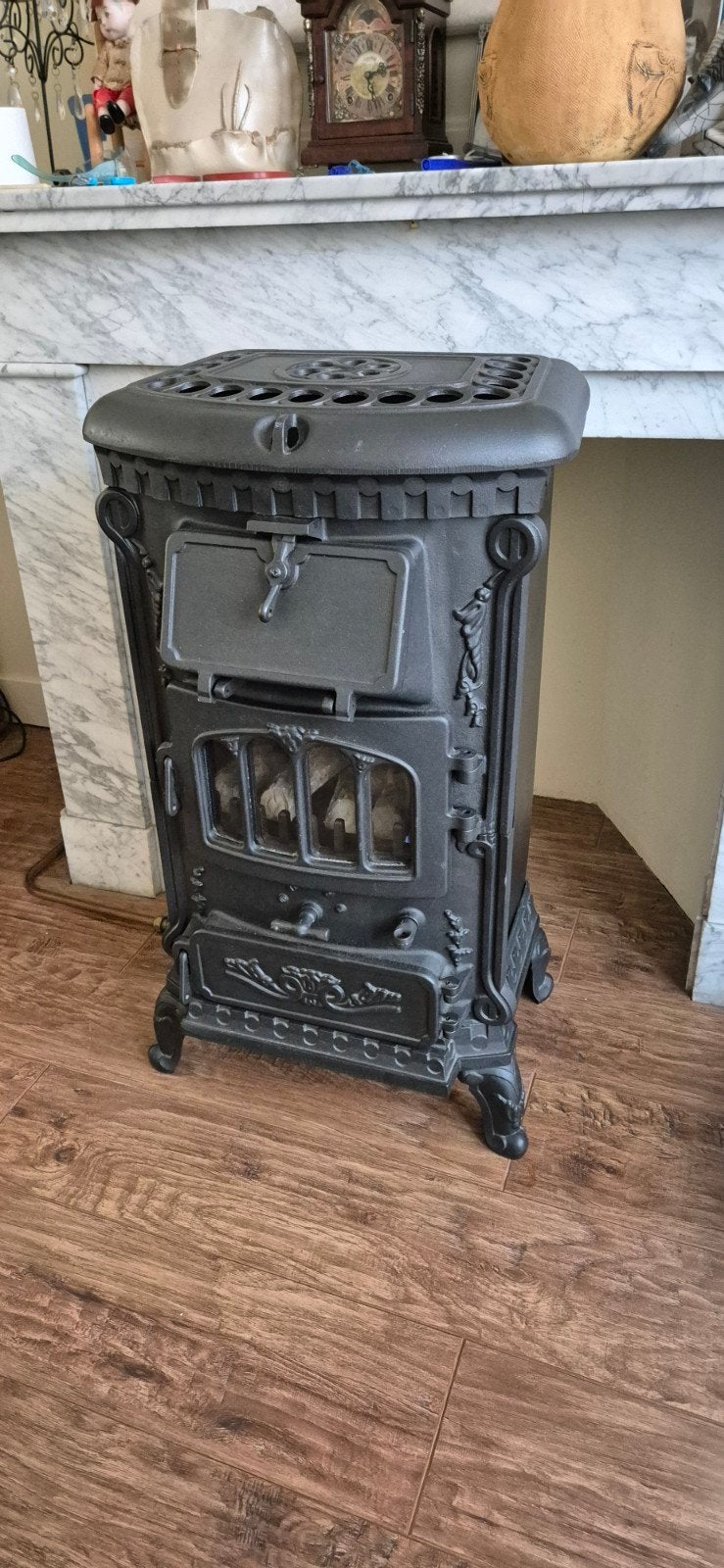 Thermocet gaskachel gietijzer, Huis en Inrichting, Ophalen, Gebruikt, Gas, Vrijstaand