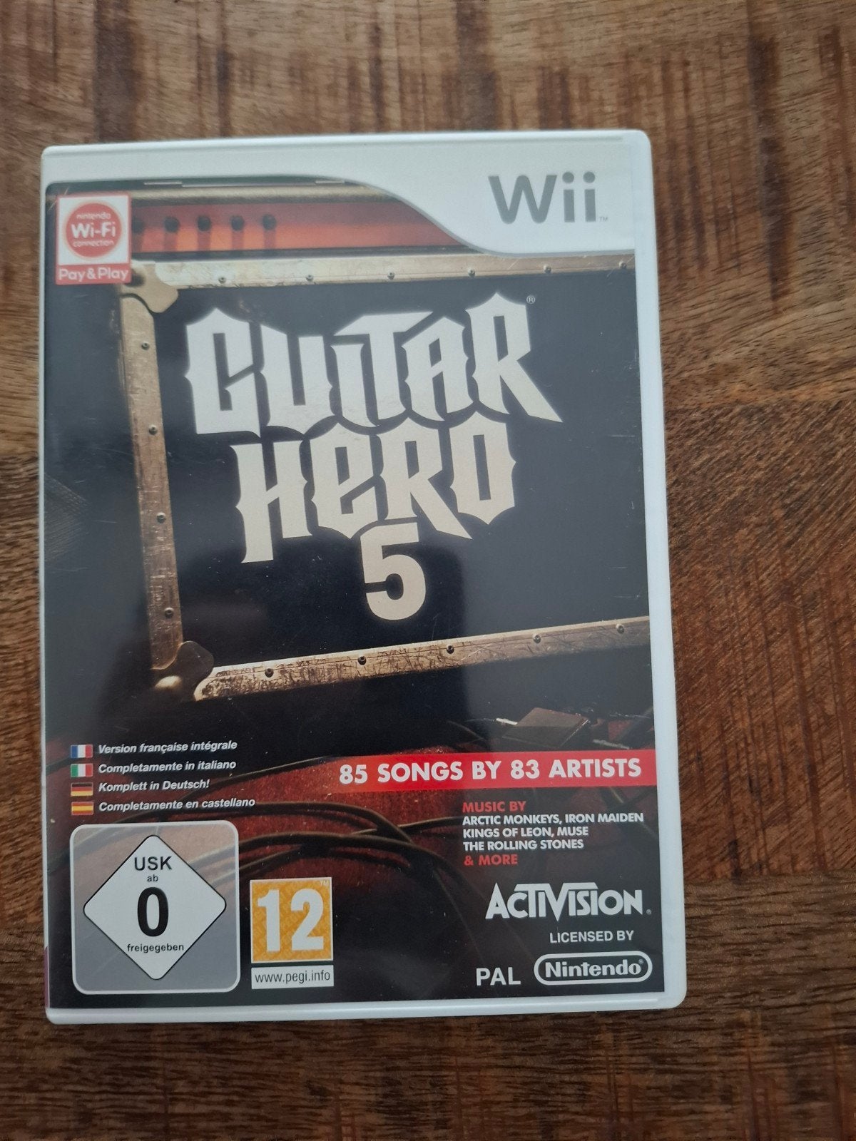 Nintendo wii Guitar Hero 5, Spelcomputers en Games, Muziek, Ophalen of Verzenden, Zo goed als nieuw, 3 spelers of meer