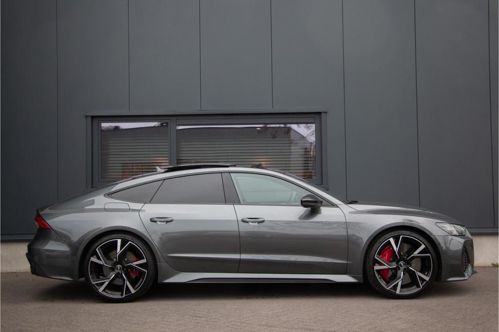 Audi RS7 Sportback 4.0 TFSI V8 Quattro 600PK | ACC | Keramis, Automaat, Gebruikt, Met garantie (alle), Leder