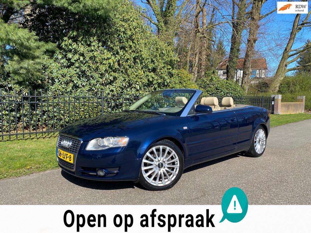 Audi A4 Cabriolet 2.0 TFSI Automaat, Leer, Trekhaak, 200PK!, Auto's, Audi, Gebruikt, Beige, 4 cilinders, A4