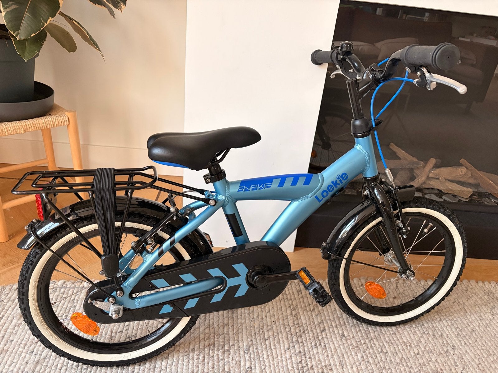 Loekie Snake 16 inch kinderfiets - Zeer goede staat, Ophalen, Zo goed als nieuw, 16 tot 20 inch