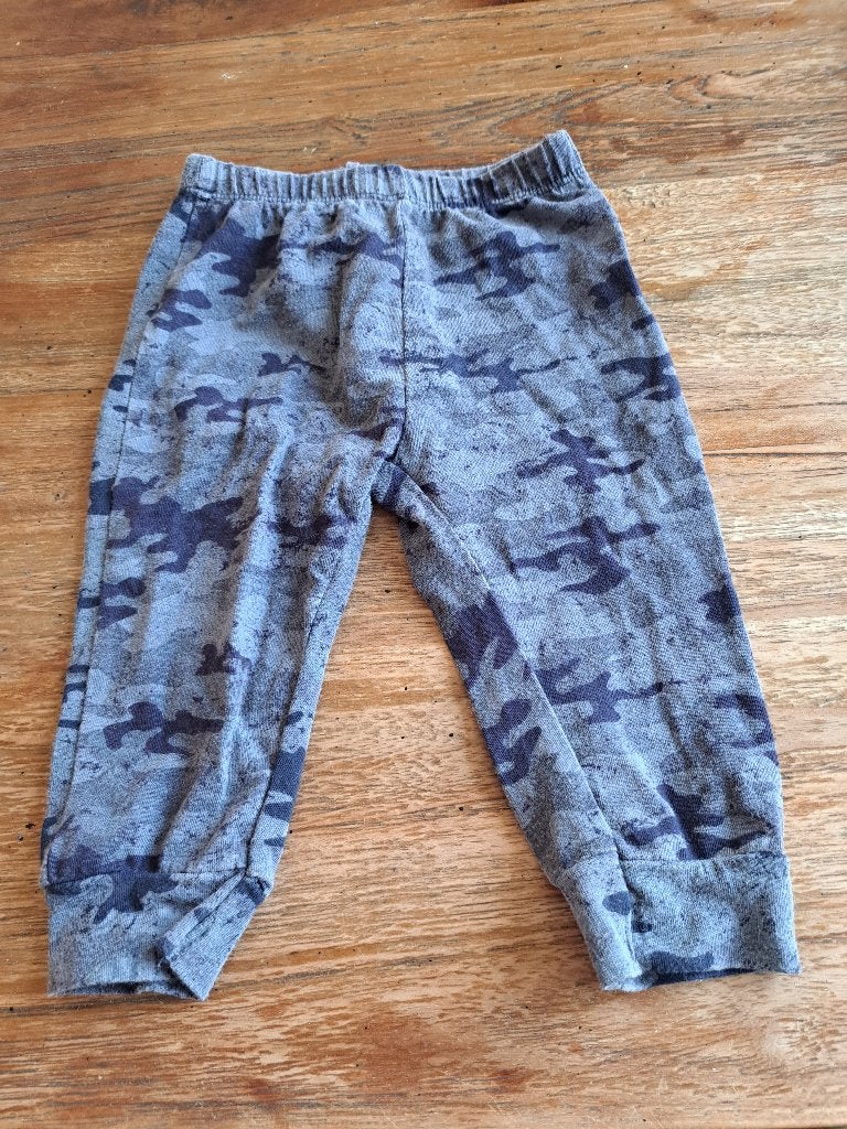 Baby broekje blauw/grijs legerprint maat 62/68 Dirkje, Ophalen, Gebruikt, Broekje, Dirkje